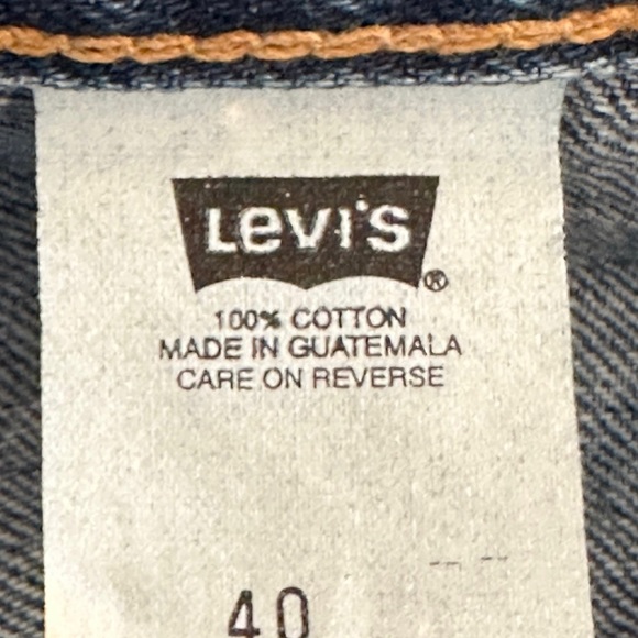 NWT VINTAGE Levi’s 569 loose straight denim blue jean shorts Big Tall 40 - Picture 8 of 10